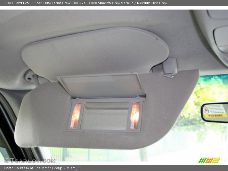 Dark Shadow Grey Metallic / Medium Flint Grey 2003 Ford F250 Super Duty Lariat Crew Cab 4x4