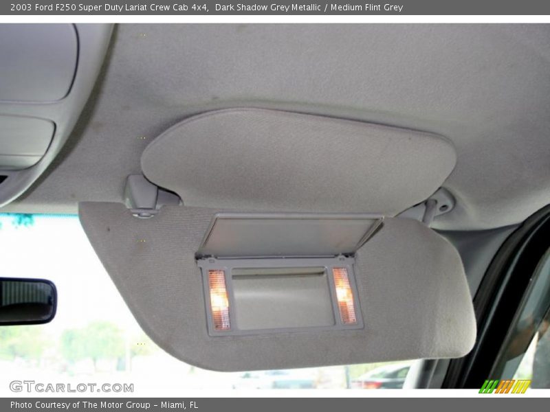 Dark Shadow Grey Metallic / Medium Flint Grey 2003 Ford F250 Super Duty Lariat Crew Cab 4x4
