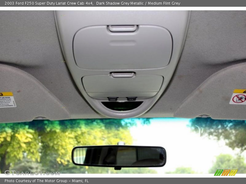 Dark Shadow Grey Metallic / Medium Flint Grey 2003 Ford F250 Super Duty Lariat Crew Cab 4x4