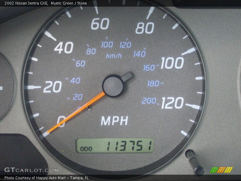 Mystic Green / Stone 2002 Nissan Sentra GXE