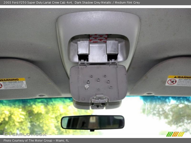 Dark Shadow Grey Metallic / Medium Flint Grey 2003 Ford F250 Super Duty Lariat Crew Cab 4x4