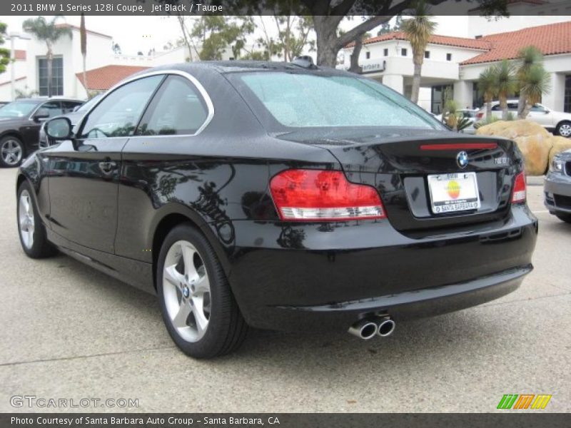 Jet Black / Taupe 2011 BMW 1 Series 128i Coupe