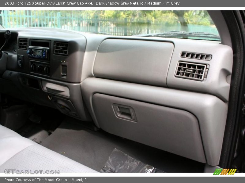 Dark Shadow Grey Metallic / Medium Flint Grey 2003 Ford F250 Super Duty Lariat Crew Cab 4x4