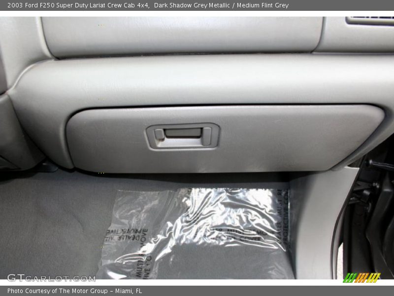 Dark Shadow Grey Metallic / Medium Flint Grey 2003 Ford F250 Super Duty Lariat Crew Cab 4x4