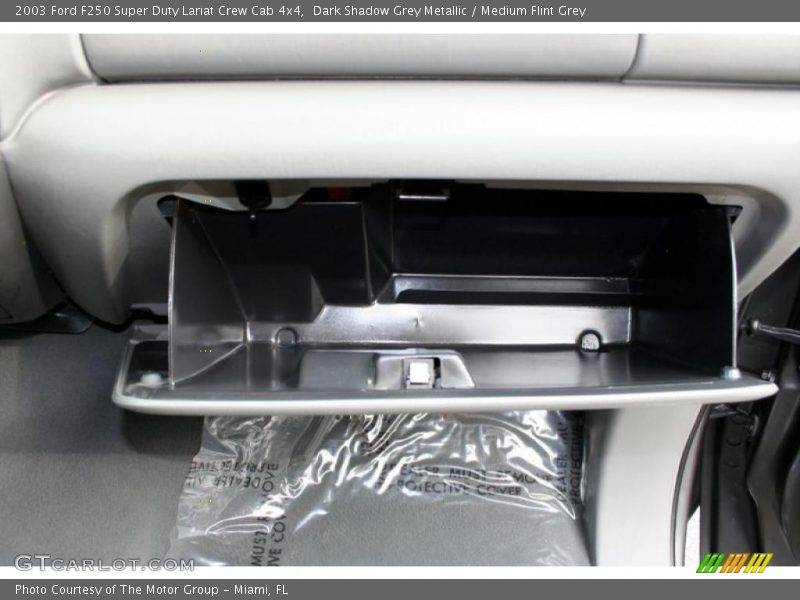 Dark Shadow Grey Metallic / Medium Flint Grey 2003 Ford F250 Super Duty Lariat Crew Cab 4x4