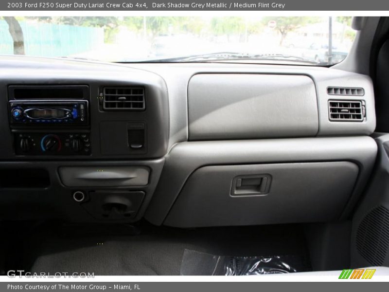 Dark Shadow Grey Metallic / Medium Flint Grey 2003 Ford F250 Super Duty Lariat Crew Cab 4x4