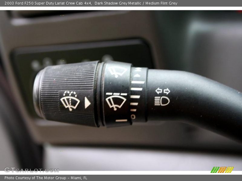 Dark Shadow Grey Metallic / Medium Flint Grey 2003 Ford F250 Super Duty Lariat Crew Cab 4x4