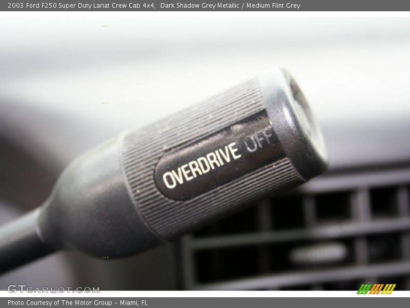 Dark Shadow Grey Metallic / Medium Flint Grey 2003 Ford F250 Super Duty Lariat Crew Cab 4x4