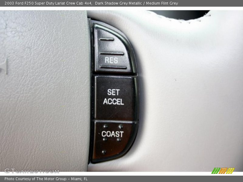 Dark Shadow Grey Metallic / Medium Flint Grey 2003 Ford F250 Super Duty Lariat Crew Cab 4x4