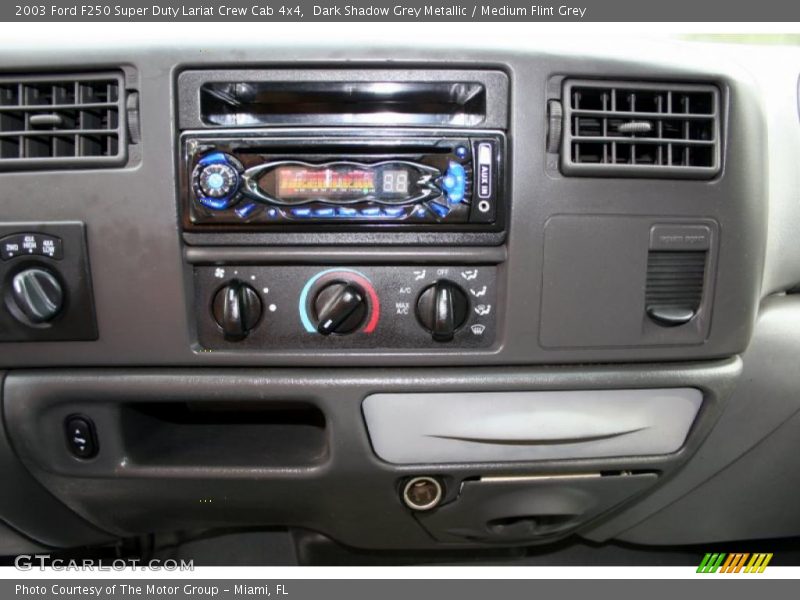 Dark Shadow Grey Metallic / Medium Flint Grey 2003 Ford F250 Super Duty Lariat Crew Cab 4x4