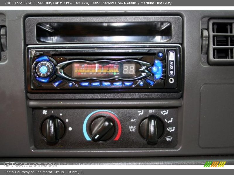 Dark Shadow Grey Metallic / Medium Flint Grey 2003 Ford F250 Super Duty Lariat Crew Cab 4x4