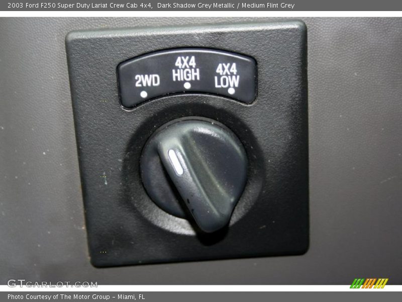 Dark Shadow Grey Metallic / Medium Flint Grey 2003 Ford F250 Super Duty Lariat Crew Cab 4x4