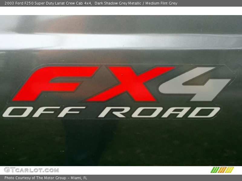 Dark Shadow Grey Metallic / Medium Flint Grey 2003 Ford F250 Super Duty Lariat Crew Cab 4x4