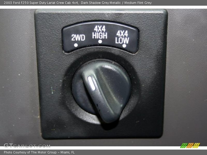 Dark Shadow Grey Metallic / Medium Flint Grey 2003 Ford F250 Super Duty Lariat Crew Cab 4x4