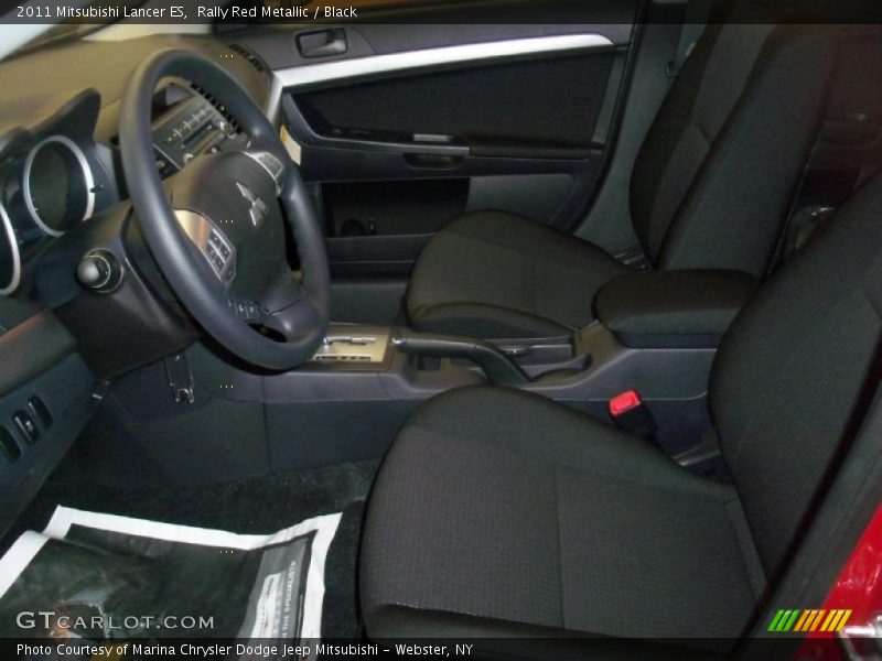 Rally Red Metallic / Black 2011 Mitsubishi Lancer ES