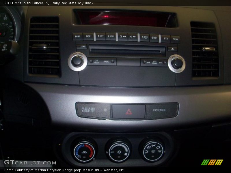 Rally Red Metallic / Black 2011 Mitsubishi Lancer ES