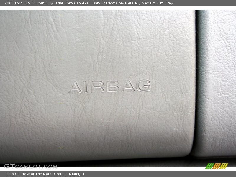 Dark Shadow Grey Metallic / Medium Flint Grey 2003 Ford F250 Super Duty Lariat Crew Cab 4x4
