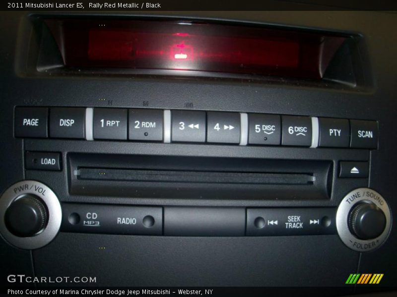 Rally Red Metallic / Black 2011 Mitsubishi Lancer ES