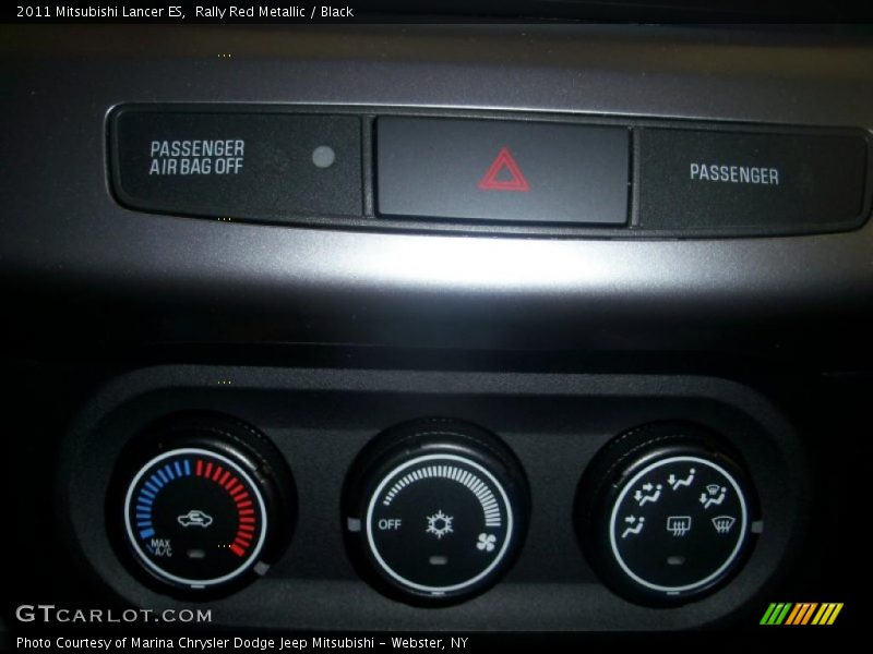 Rally Red Metallic / Black 2011 Mitsubishi Lancer ES