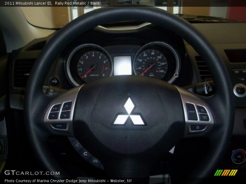 Rally Red Metallic / Black 2011 Mitsubishi Lancer ES