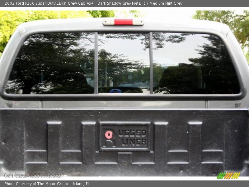 Dark Shadow Grey Metallic / Medium Flint Grey 2003 Ford F250 Super Duty Lariat Crew Cab 4x4
