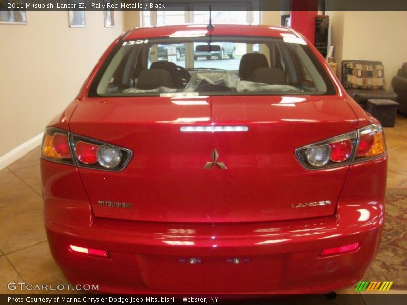 Rally Red Metallic / Black 2011 Mitsubishi Lancer ES