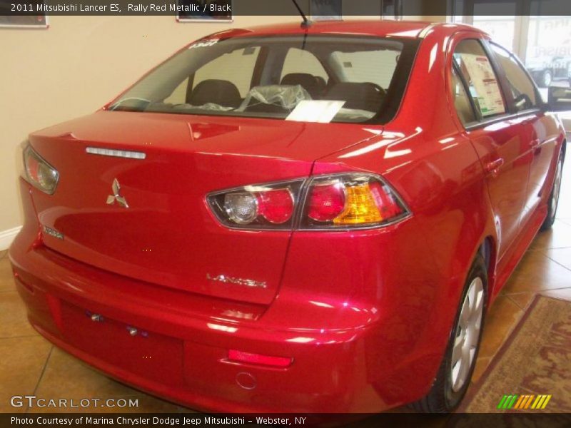 Rally Red Metallic / Black 2011 Mitsubishi Lancer ES