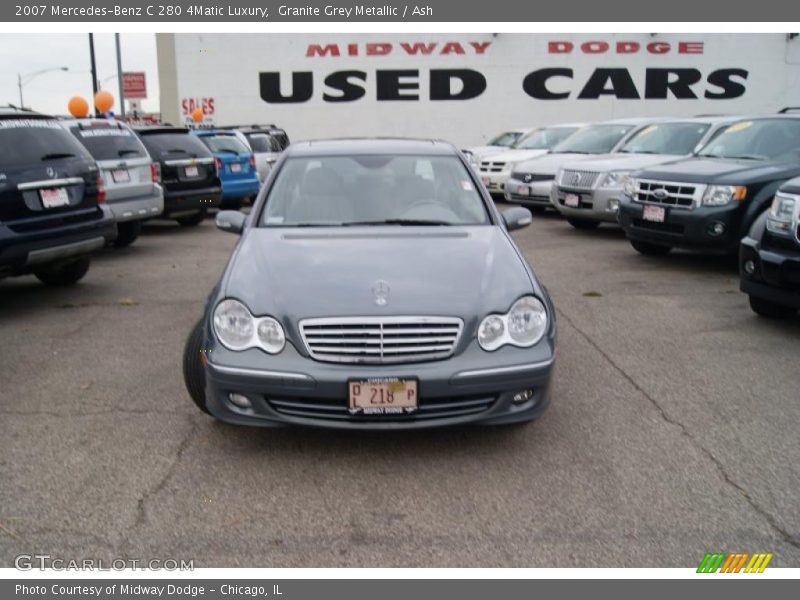 Granite Grey Metallic / Ash 2007 Mercedes-Benz C 280 4Matic Luxury