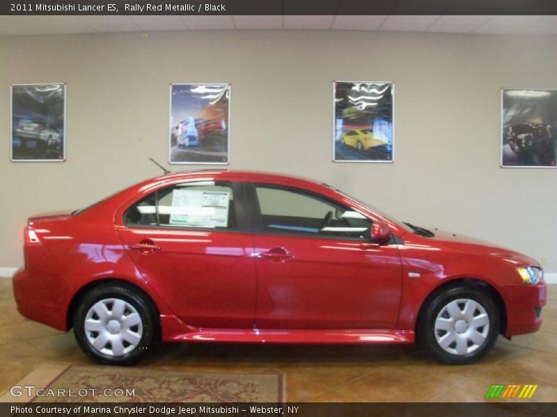 Rally Red Metallic / Black 2011 Mitsubishi Lancer ES