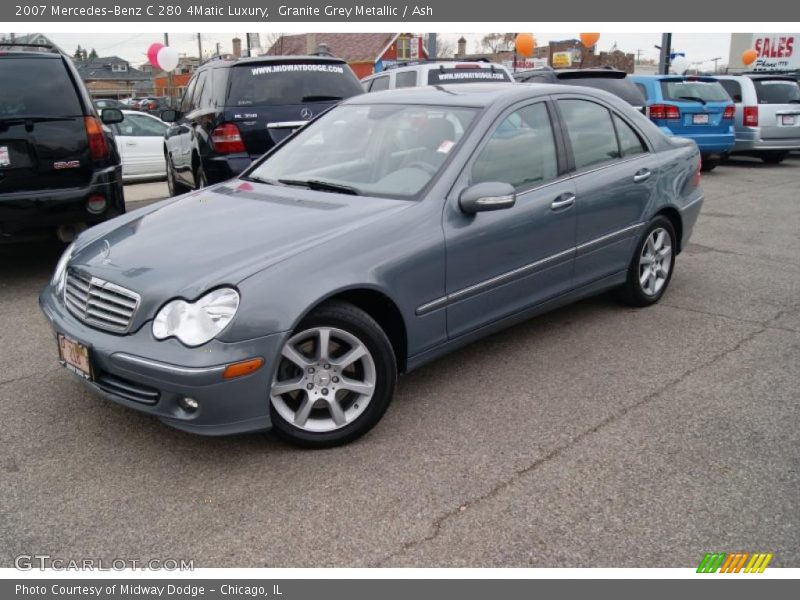 Granite Grey Metallic / Ash 2007 Mercedes-Benz C 280 4Matic Luxury