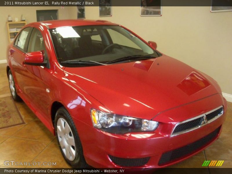 Rally Red Metallic / Black 2011 Mitsubishi Lancer ES