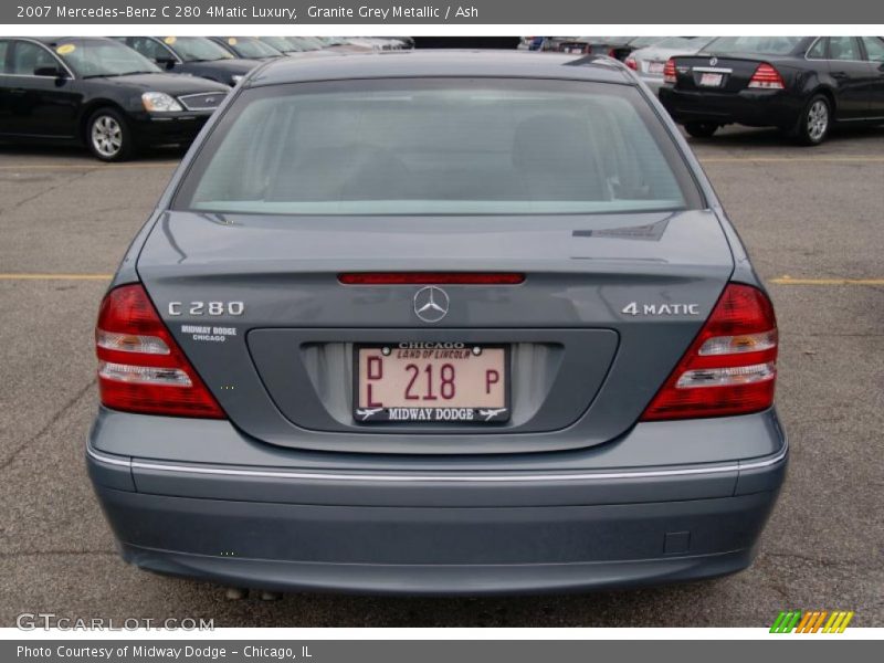Granite Grey Metallic / Ash 2007 Mercedes-Benz C 280 4Matic Luxury