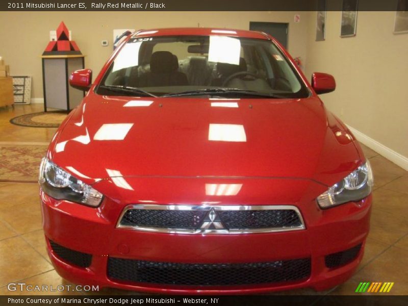 Rally Red Metallic / Black 2011 Mitsubishi Lancer ES