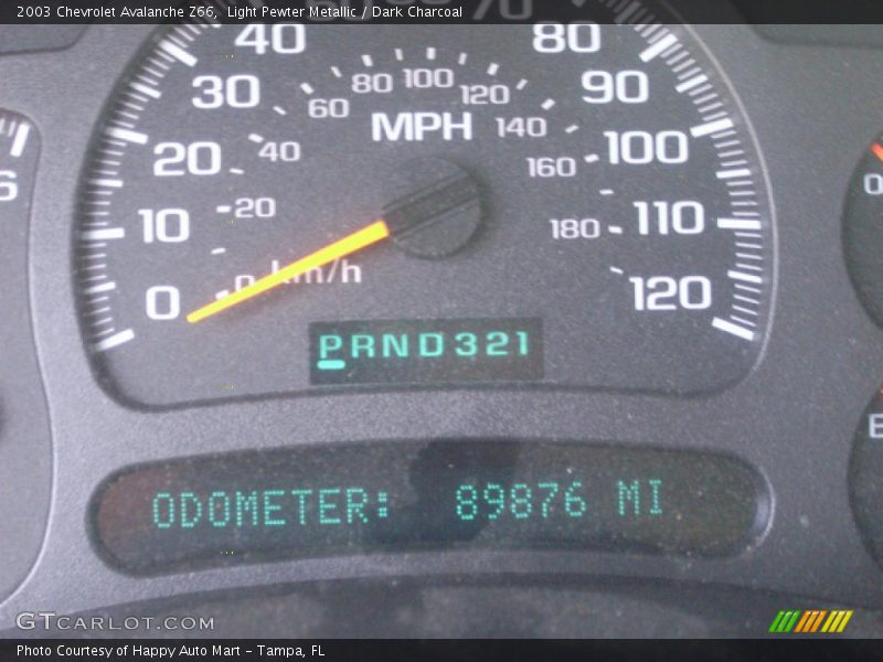 Light Pewter Metallic / Dark Charcoal 2003 Chevrolet Avalanche Z66