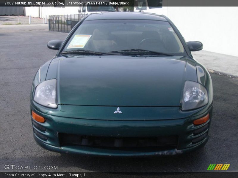 Sherwood Green Pearl / Beige/Black 2002 Mitsubishi Eclipse GS Coupe