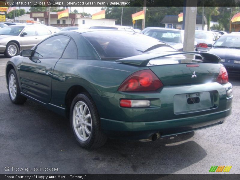 Sherwood Green Pearl / Beige/Black 2002 Mitsubishi Eclipse GS Coupe