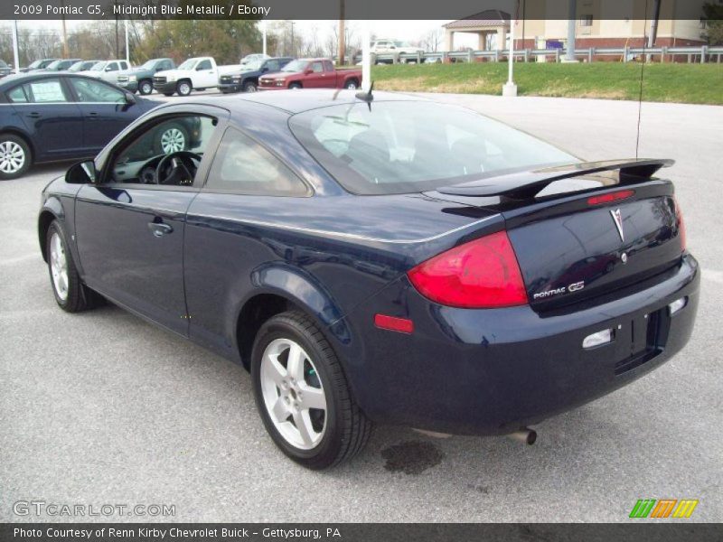 Midnight Blue Metallic / Ebony 2009 Pontiac G5