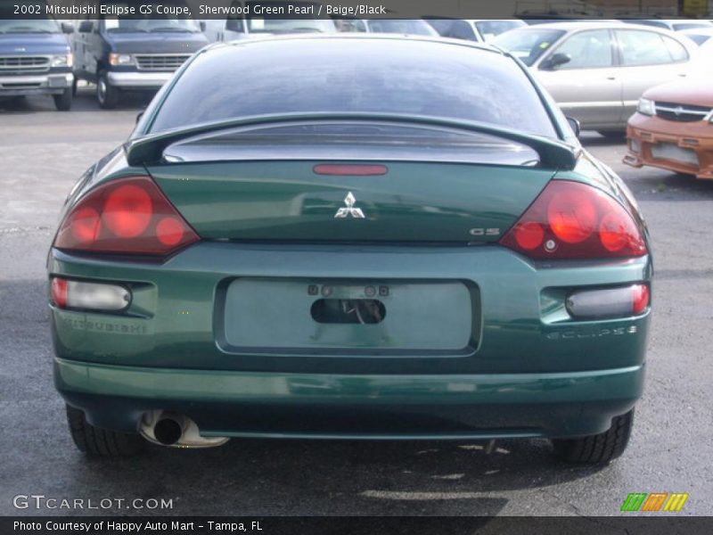 Sherwood Green Pearl / Beige/Black 2002 Mitsubishi Eclipse GS Coupe