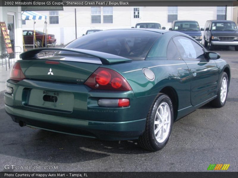 Sherwood Green Pearl / Beige/Black 2002 Mitsubishi Eclipse GS Coupe