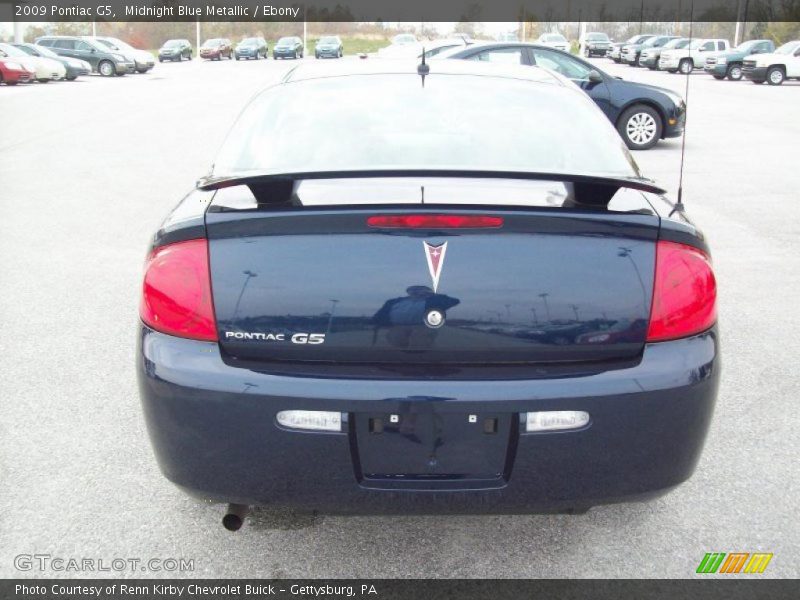 Midnight Blue Metallic / Ebony 2009 Pontiac G5