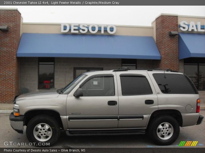 Light Pewter Metallic / Graphite/Medium Gray 2001 Chevrolet Tahoe LS 4x4