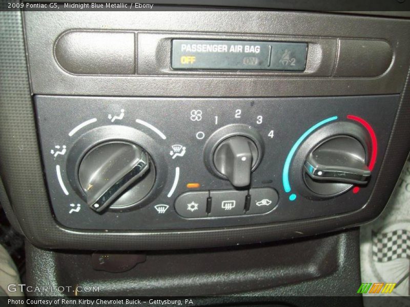 Midnight Blue Metallic / Ebony 2009 Pontiac G5