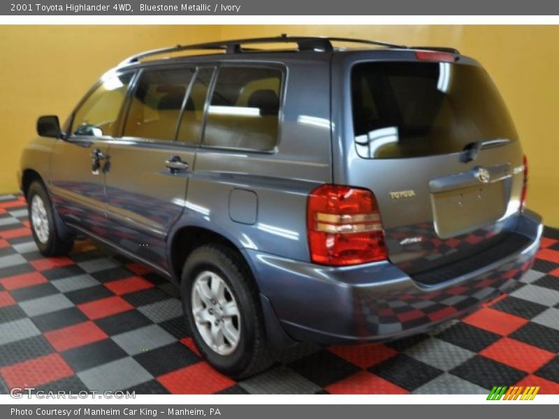 Bluestone Metallic / Ivory 2001 Toyota Highlander 4WD
