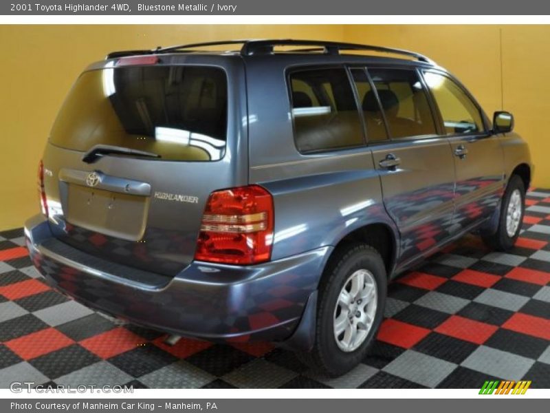Bluestone Metallic / Ivory 2001 Toyota Highlander 4WD