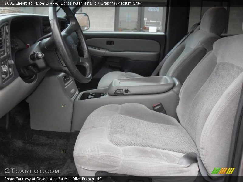 Light Pewter Metallic / Graphite/Medium Gray 2001 Chevrolet Tahoe LS 4x4