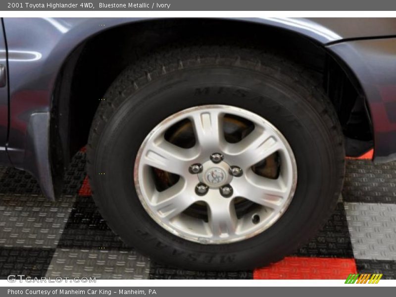 Bluestone Metallic / Ivory 2001 Toyota Highlander 4WD