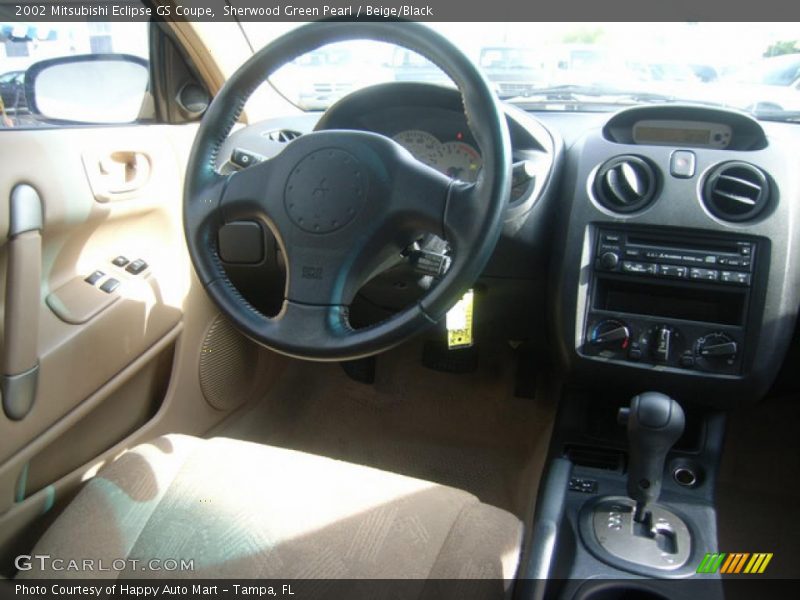 Sherwood Green Pearl / Beige/Black 2002 Mitsubishi Eclipse GS Coupe