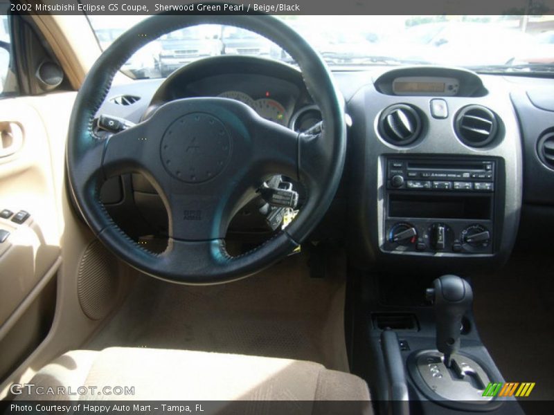 Sherwood Green Pearl / Beige/Black 2002 Mitsubishi Eclipse GS Coupe