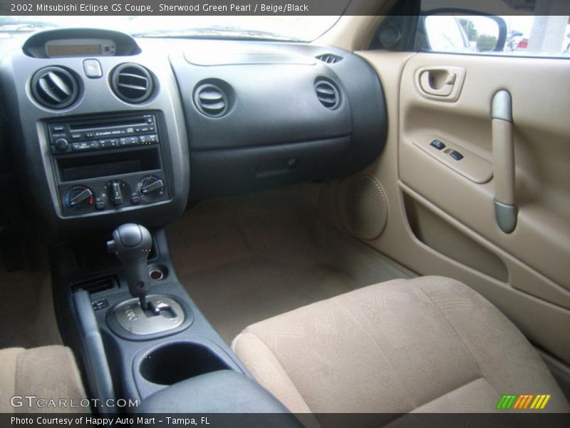 Sherwood Green Pearl / Beige/Black 2002 Mitsubishi Eclipse GS Coupe