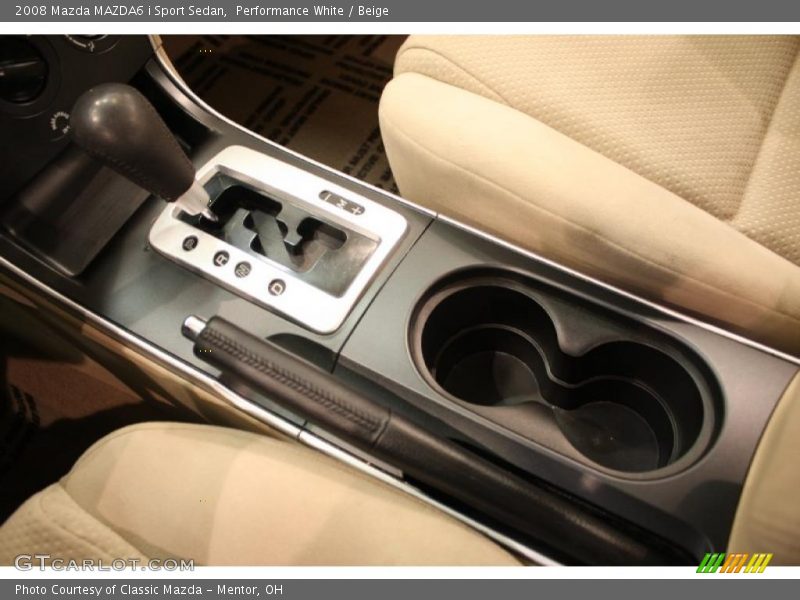 Performance White / Beige 2008 Mazda MAZDA6 i Sport Sedan